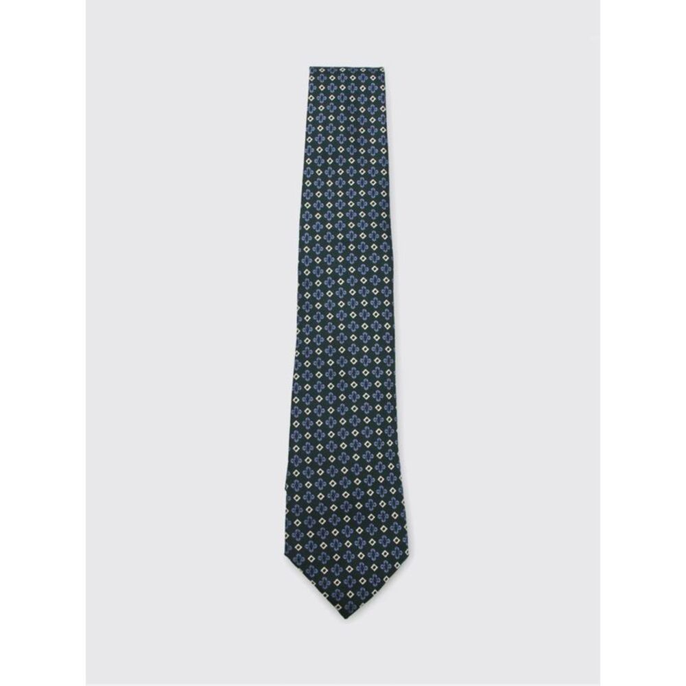 Canali Men Canali Geometric Print Pure Silk Tie